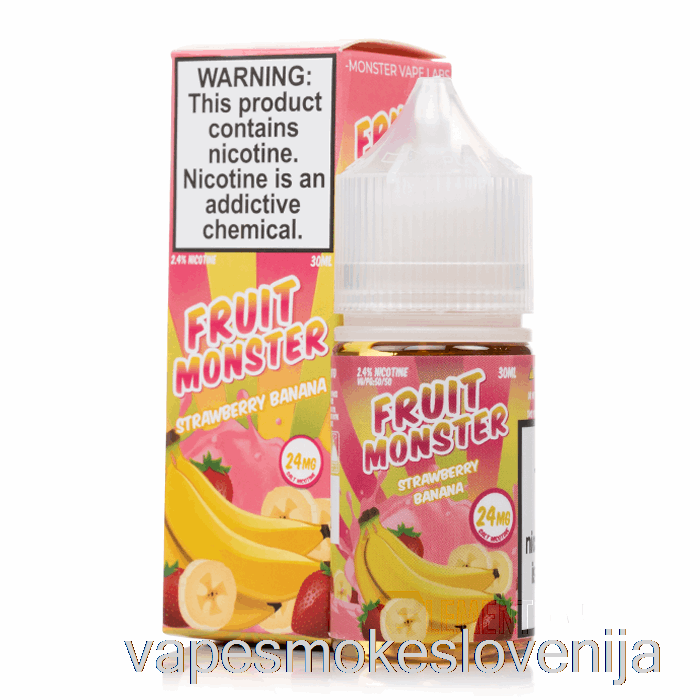 Vape Slovenija Jagoda Banana - Fruit Monster Salts - 30ml 24mg